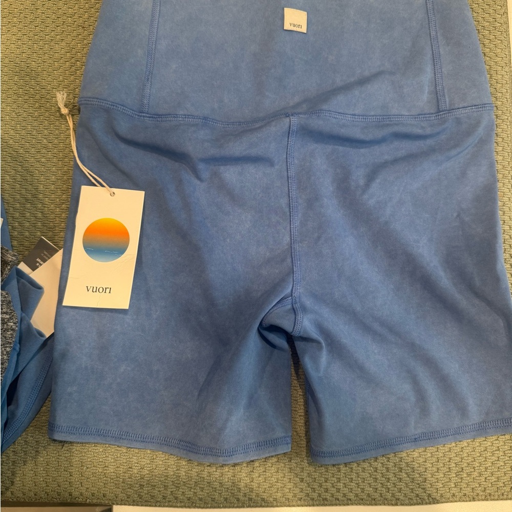 Vuori Women’s Athletic Shorts in Denim Blue